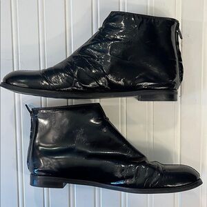 Women’s Black Patent Leather Attilio Giusti Leombruni Boots size 38.5/US 8